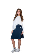 Women's A-Line Lightweight Active Skirt - 22" Navy