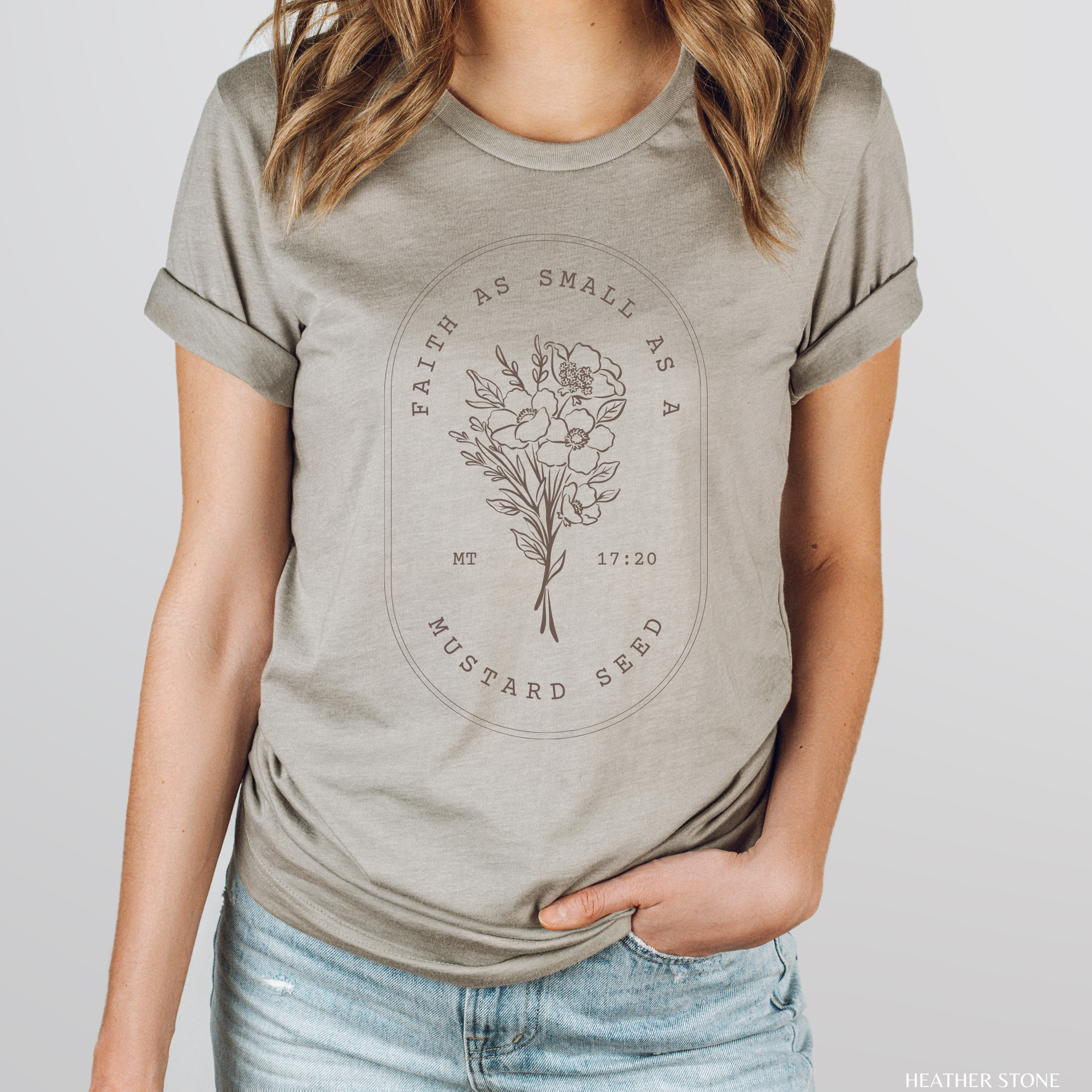 Mustard Seed Faith Women's Christian Graphic T-Shirt