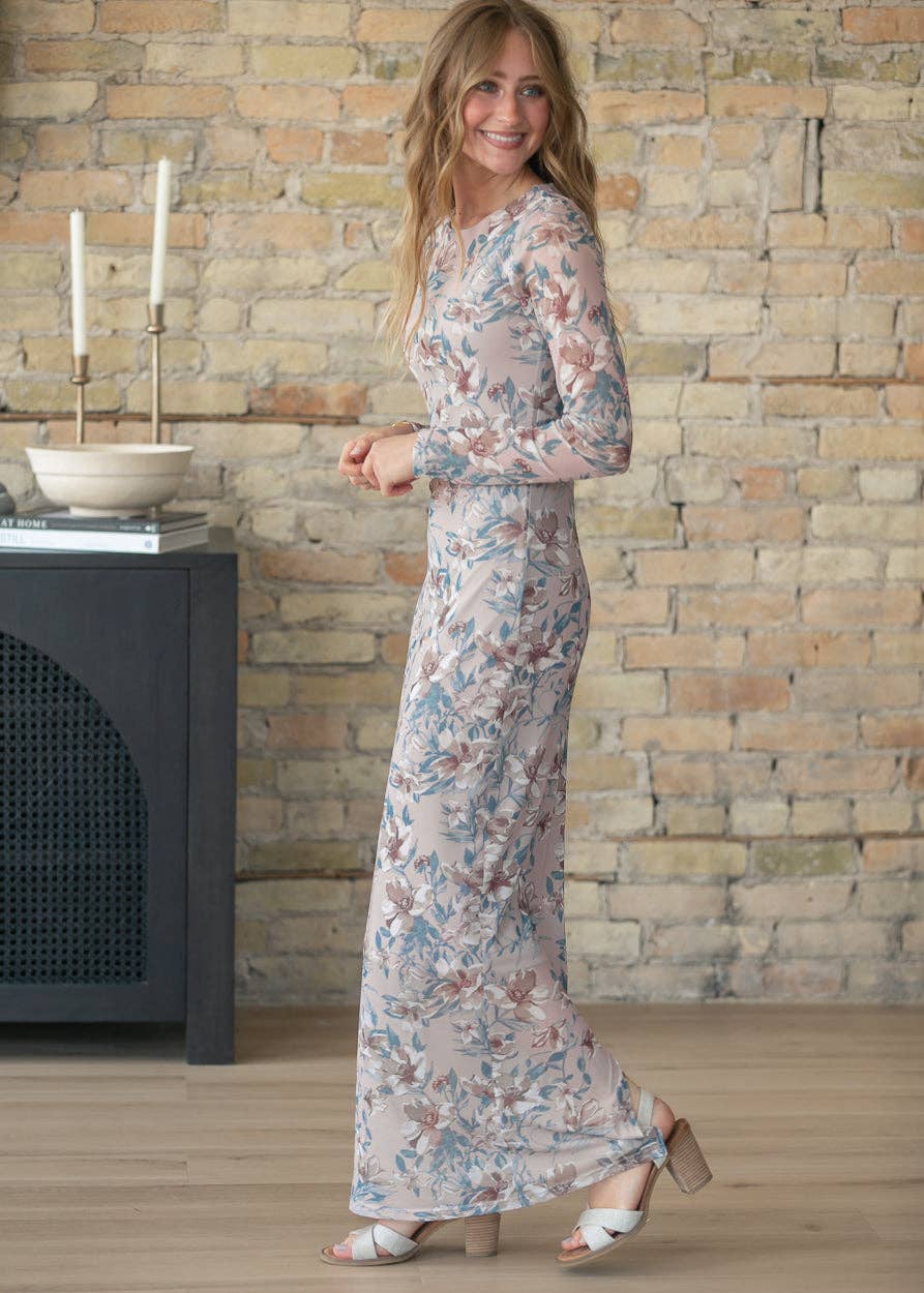 Belle Long Sleeve Maxi Dress