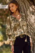 Plus Floral Printed Blouse
