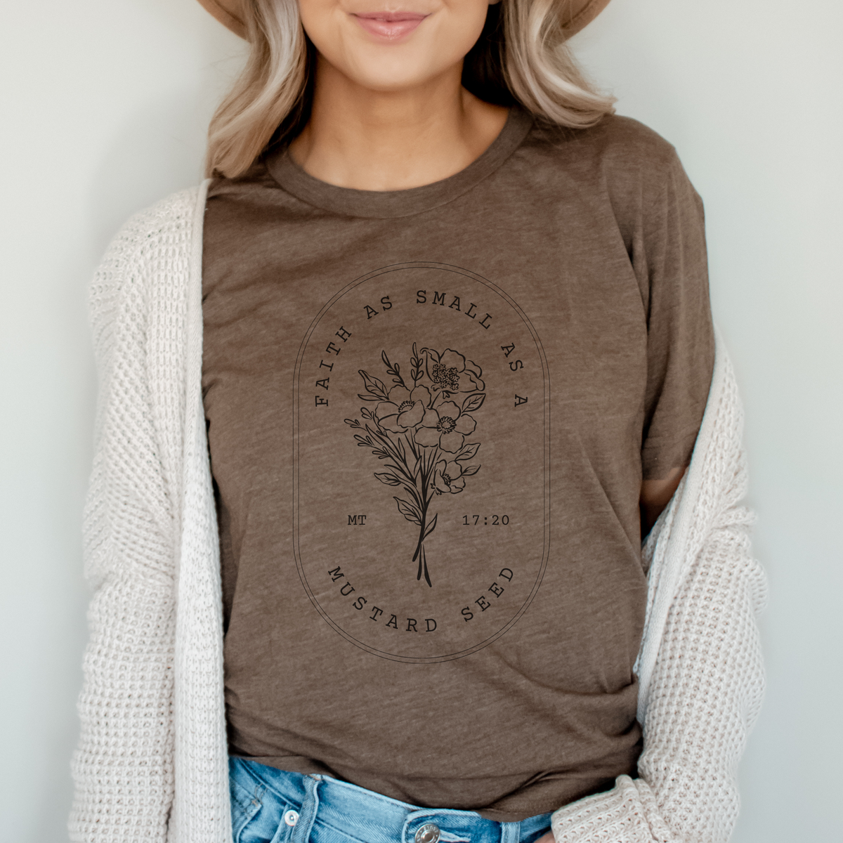 Mustard Seed Faith Women's Christian Graphic T-Shirt