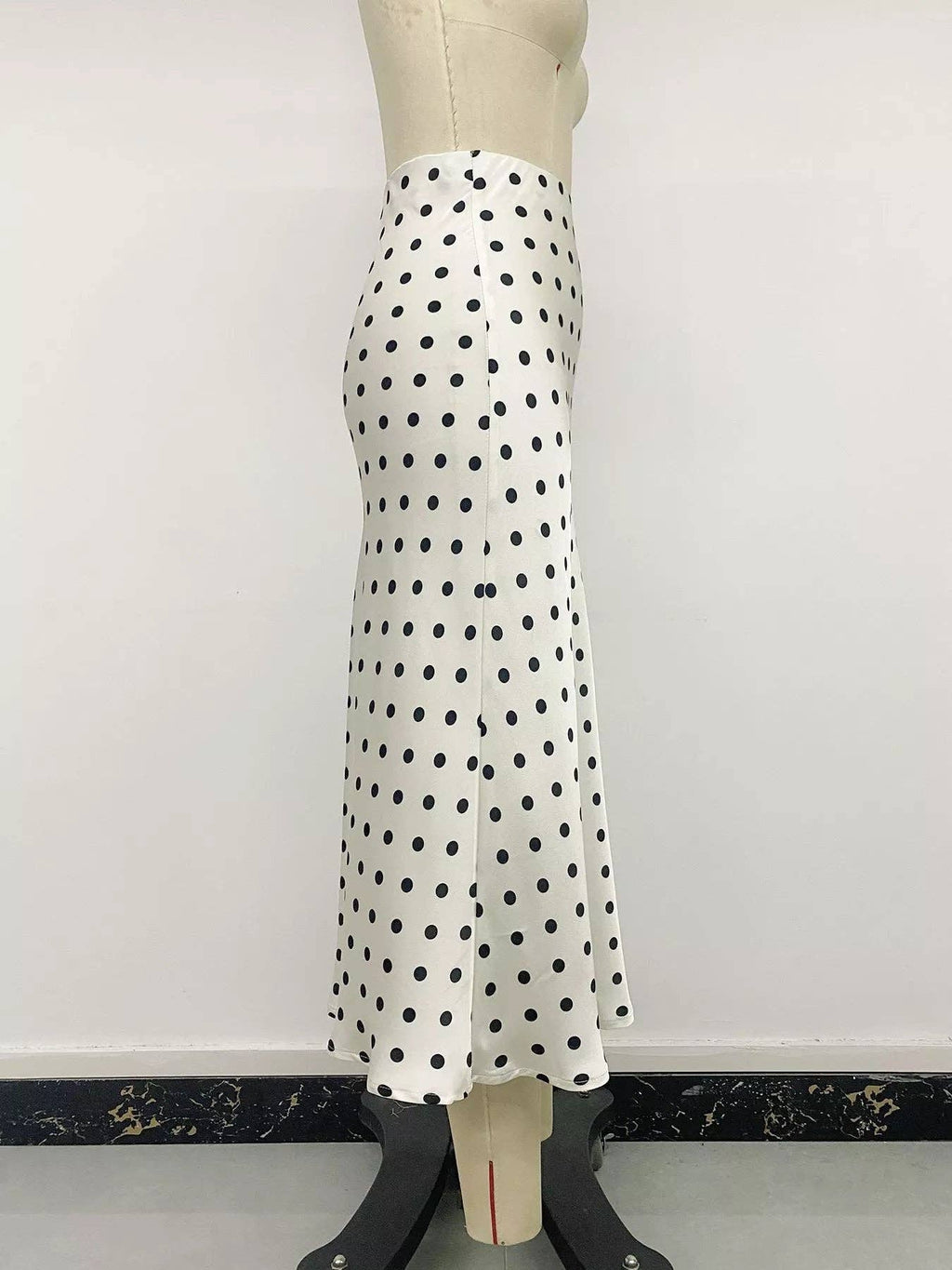Polka Dot Midi Skirt