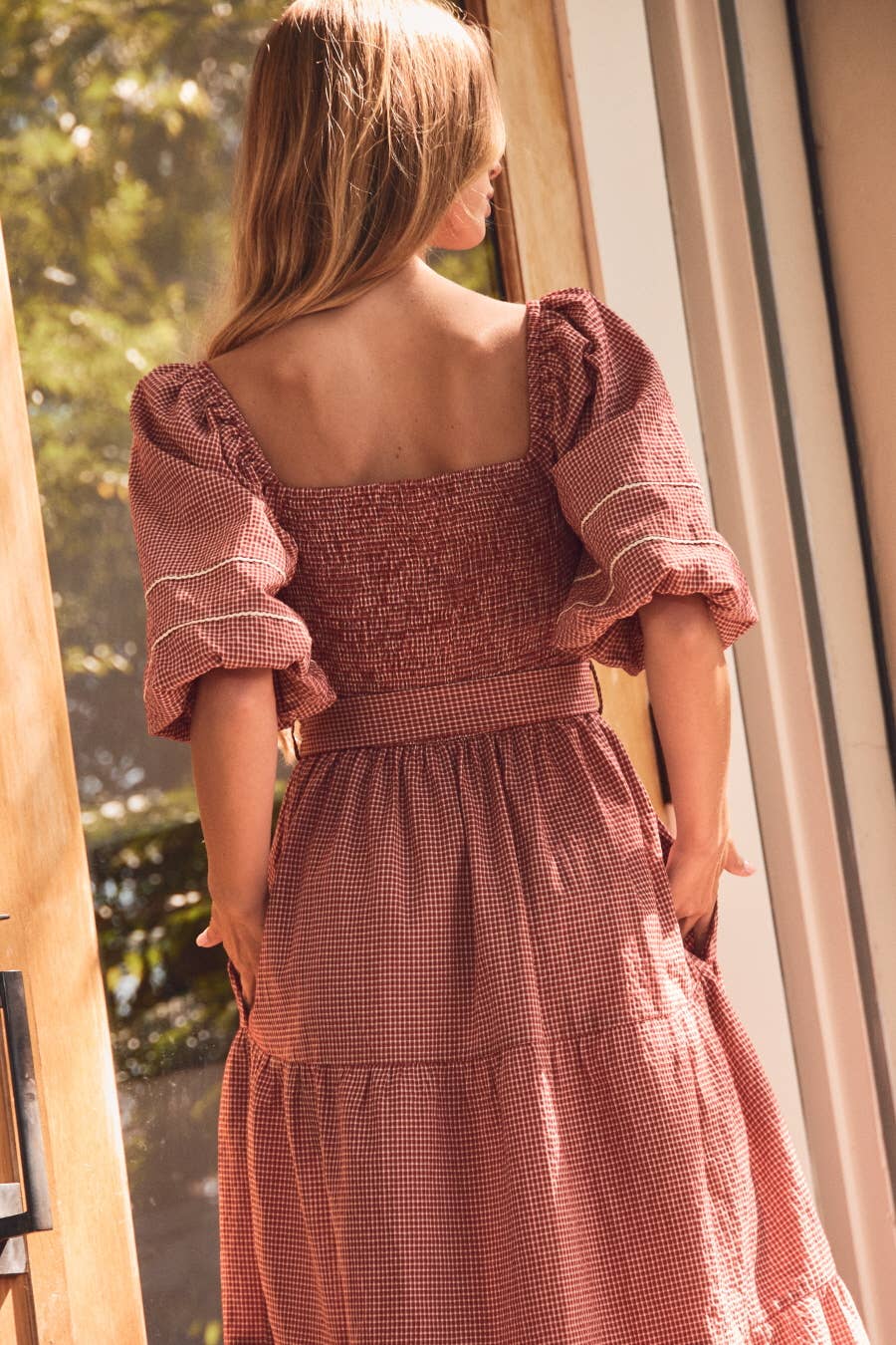 Plus Textured Midi Dress