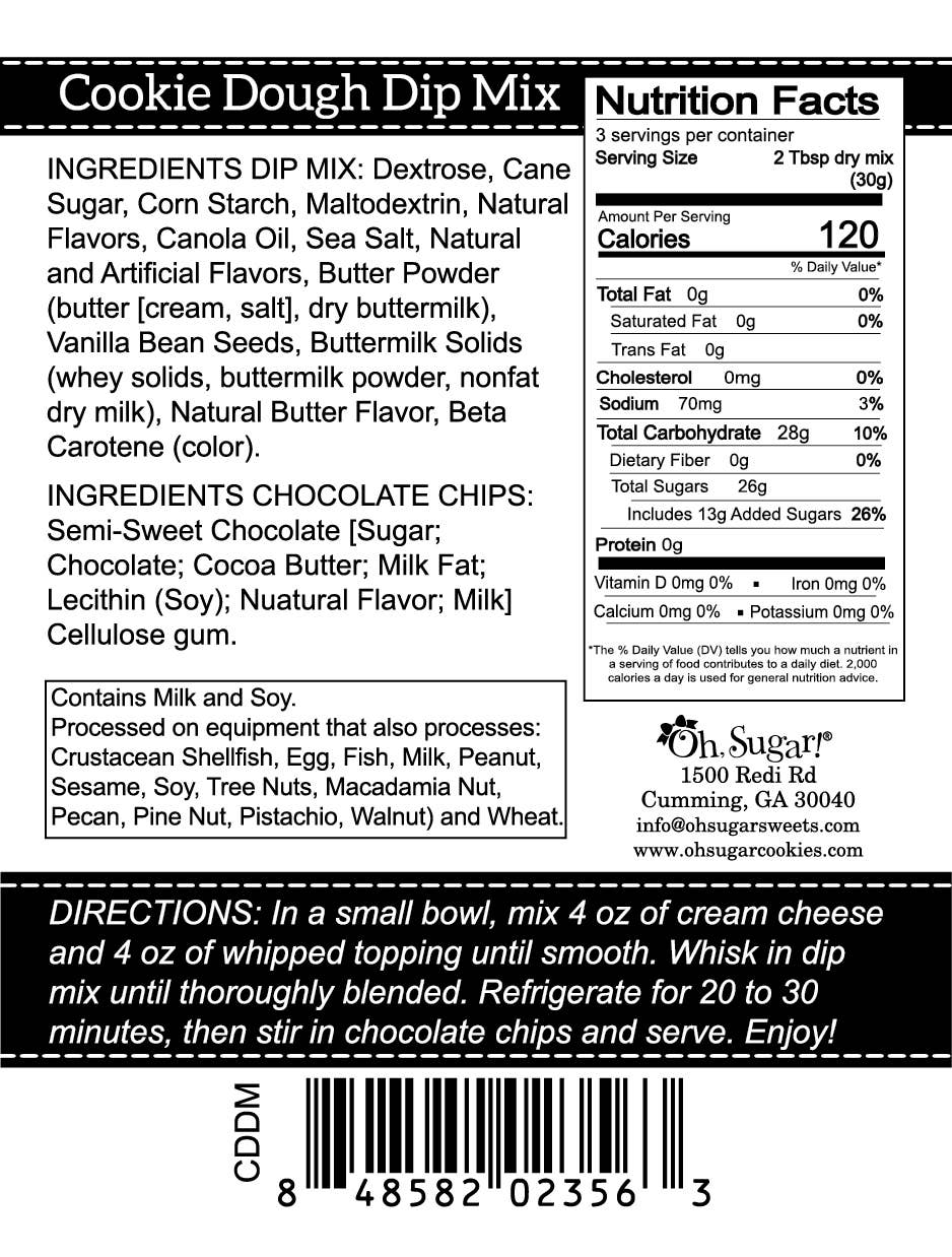 Cookie Dough Dessert Dip Mix