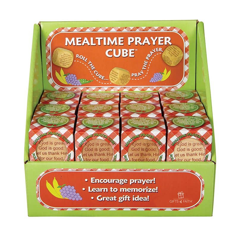Mealtime Prayer Cube Display - 24 pcs