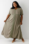 Marigold Lace Detail Maxi Dress