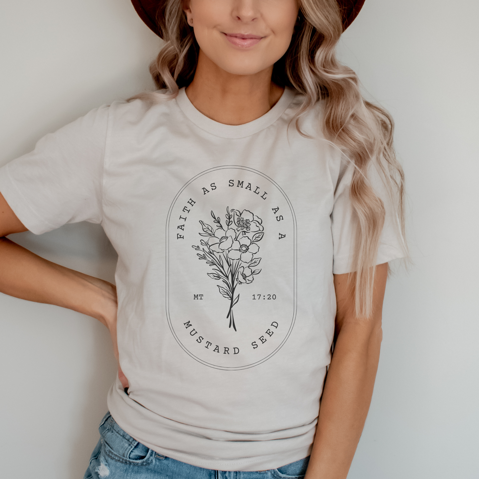Mustard Seed Faith Women's Christian Graphic T-Shirt