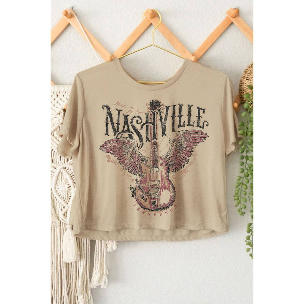 NASHVILLE GRAPHIC CROP TOP