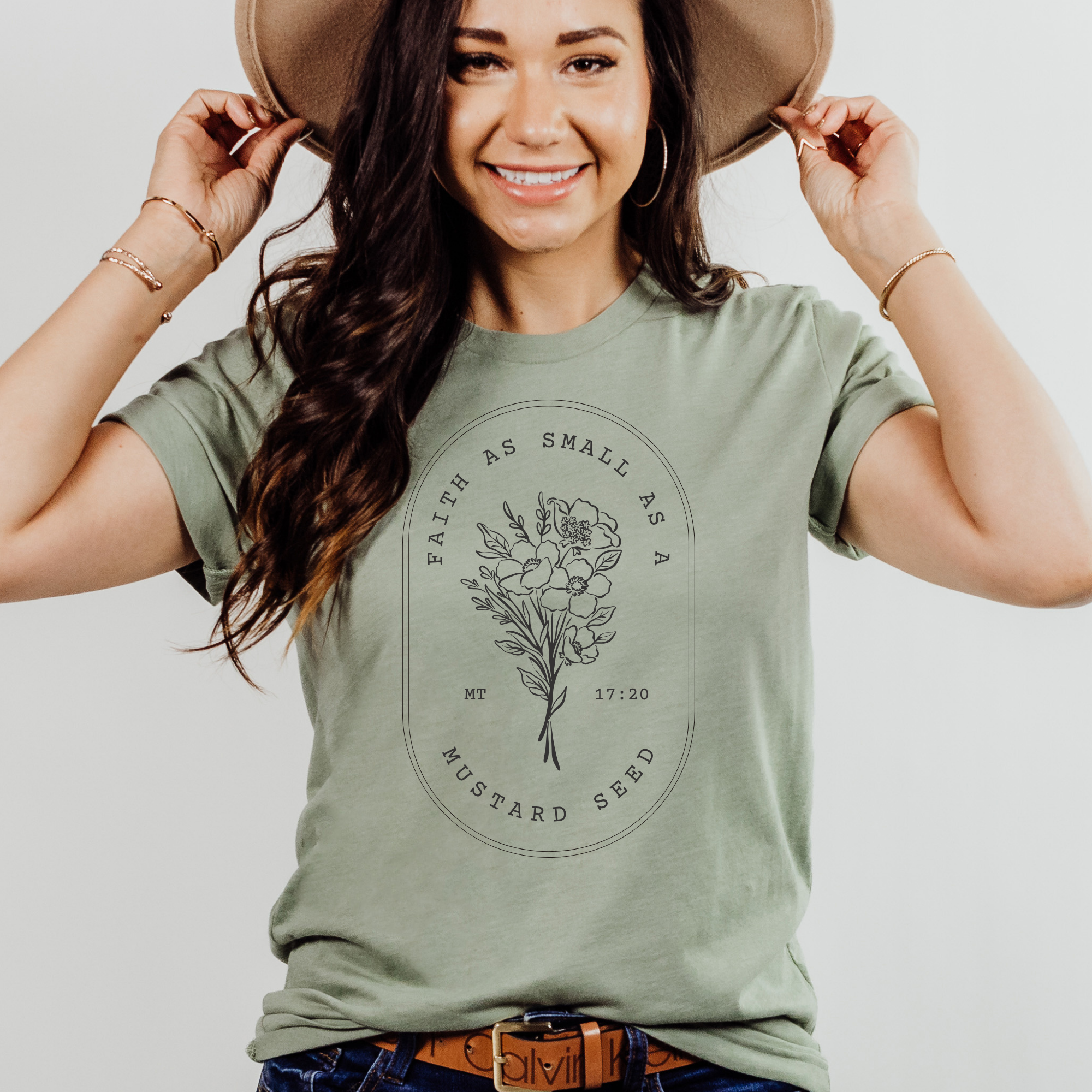 Mustard Seed Faith Women's Christian Graphic T-Shirt