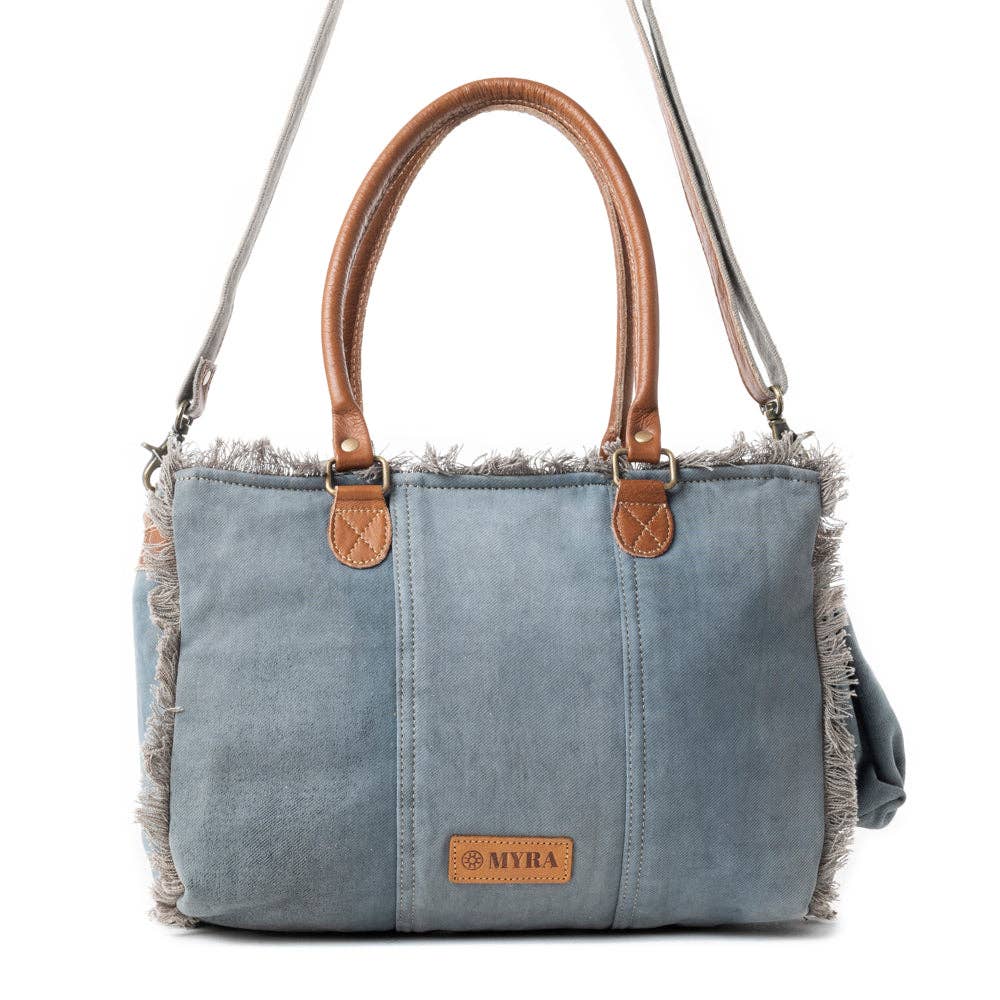 Coastal Steel Upcycled Tote in Denim