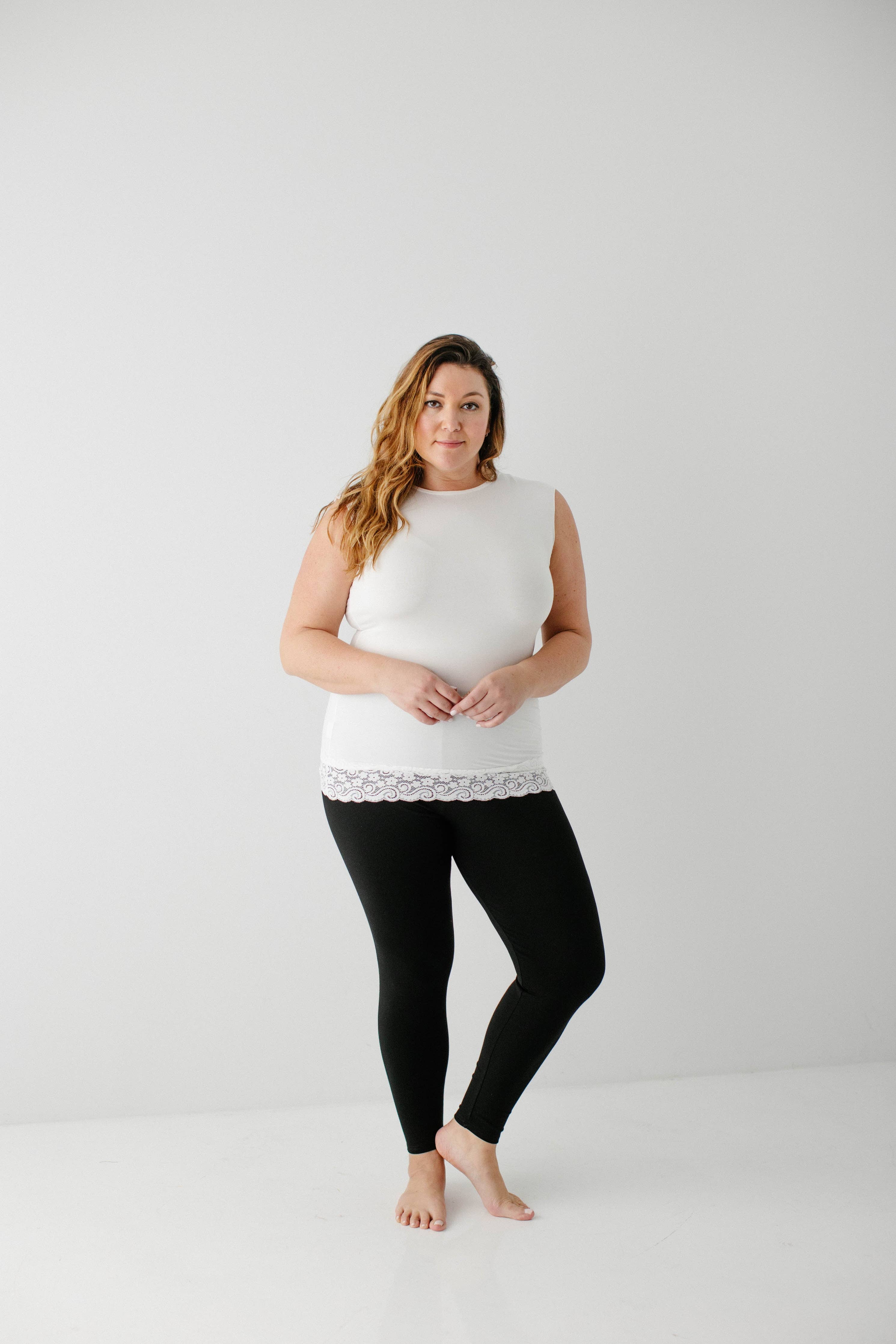 Modest Lace Trimmed Layering Tank Top FINAL SALE
