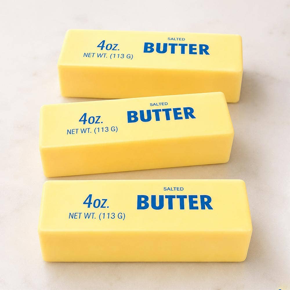 12PCS - Butter Stick Shape Squeeze Squishy Stress Relief Toy