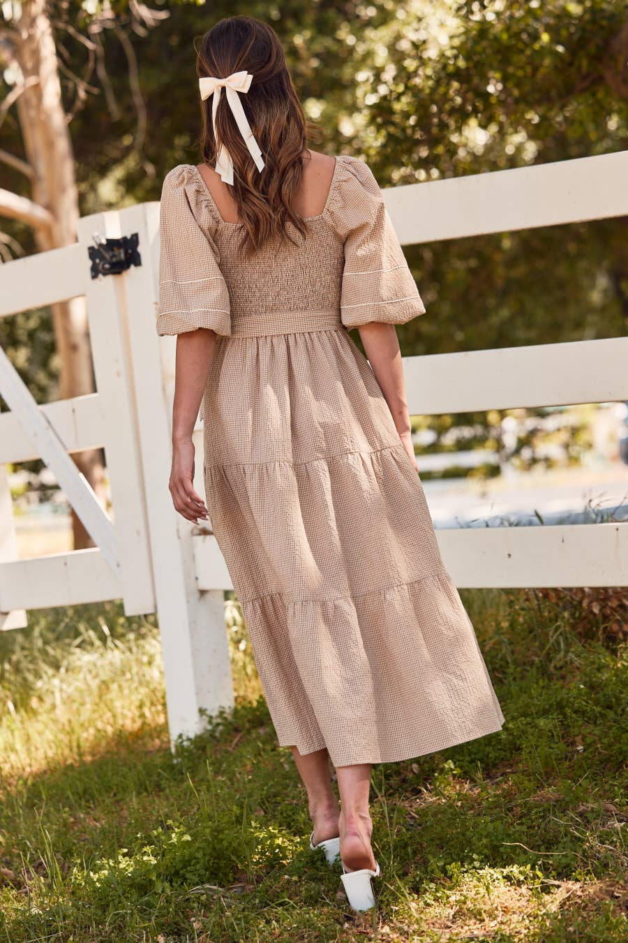 Plus Textured Midi Dress