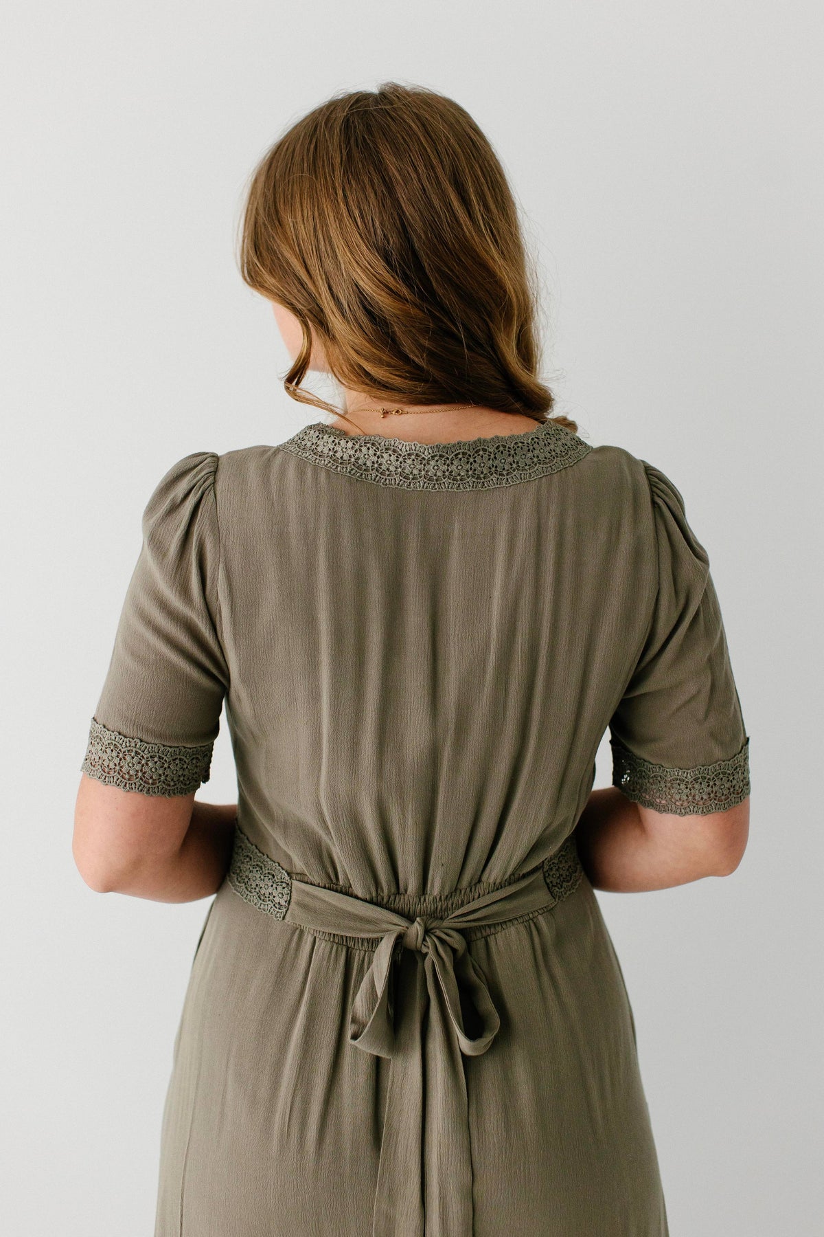 Marigold Lace Detail Maxi Dress