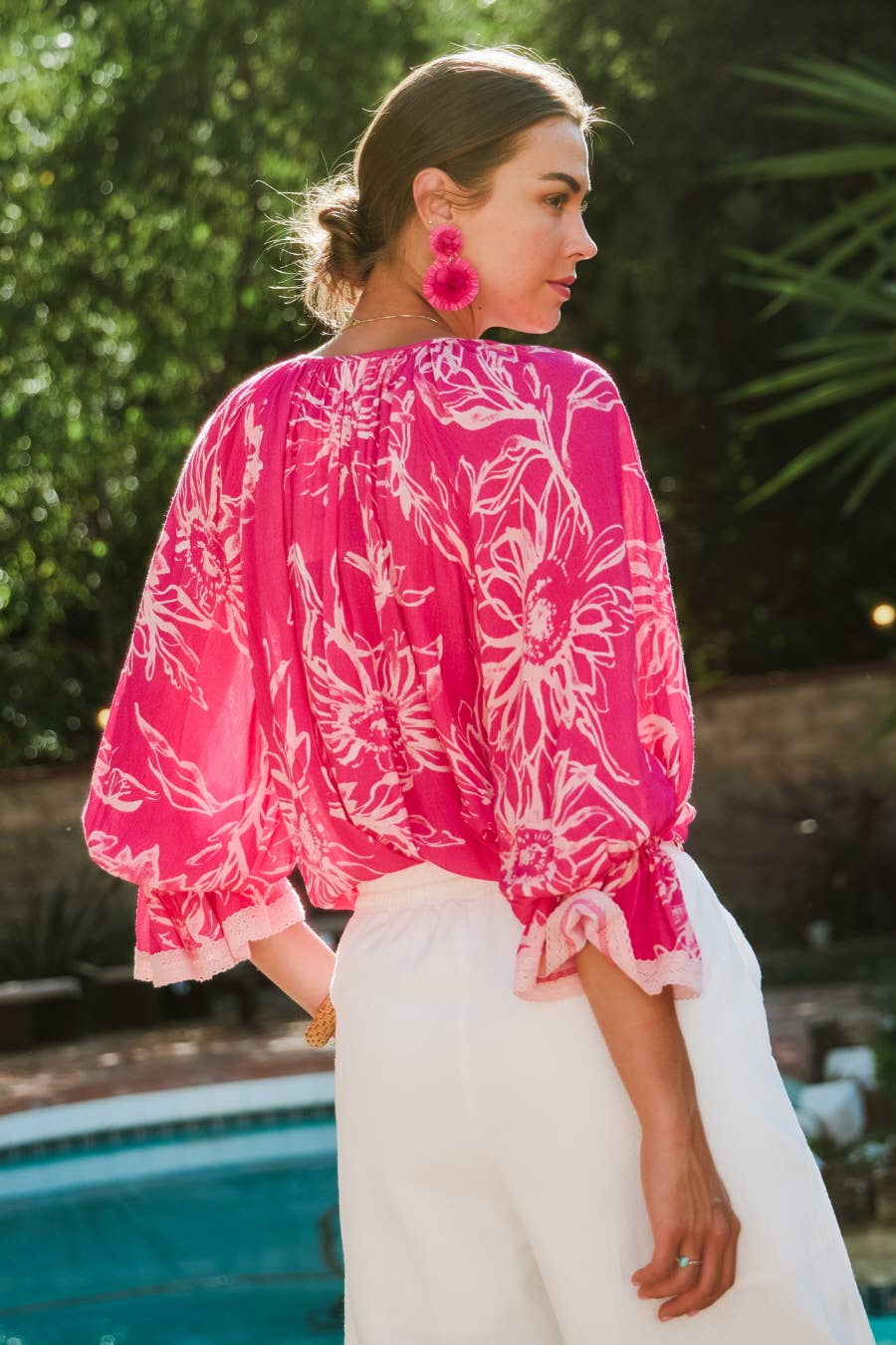 Plus Floral Printed Blouse