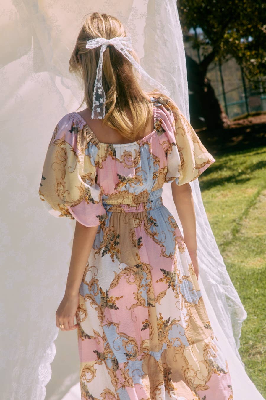 Plus Printed Maxi Dress