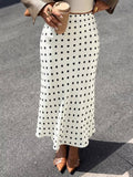 Polka Dot Midi Skirt