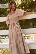 Plus Textured Midi Dress