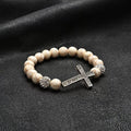 Cute Beaded Rhinestone Bracelet for Stackable Sets.