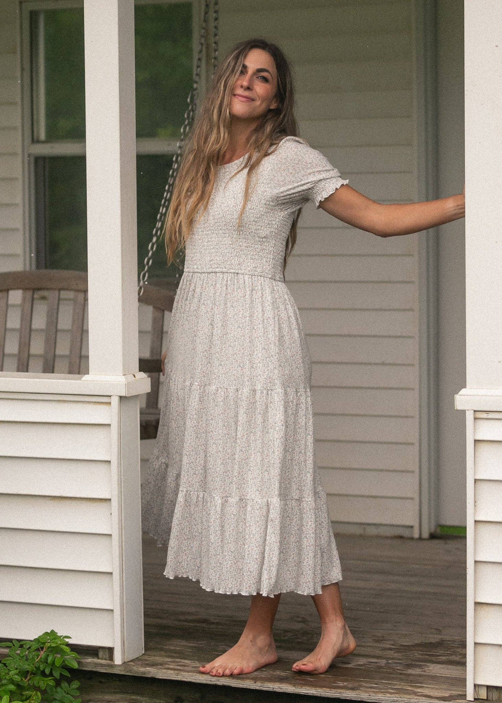 Penelope Smocked Midi Dress