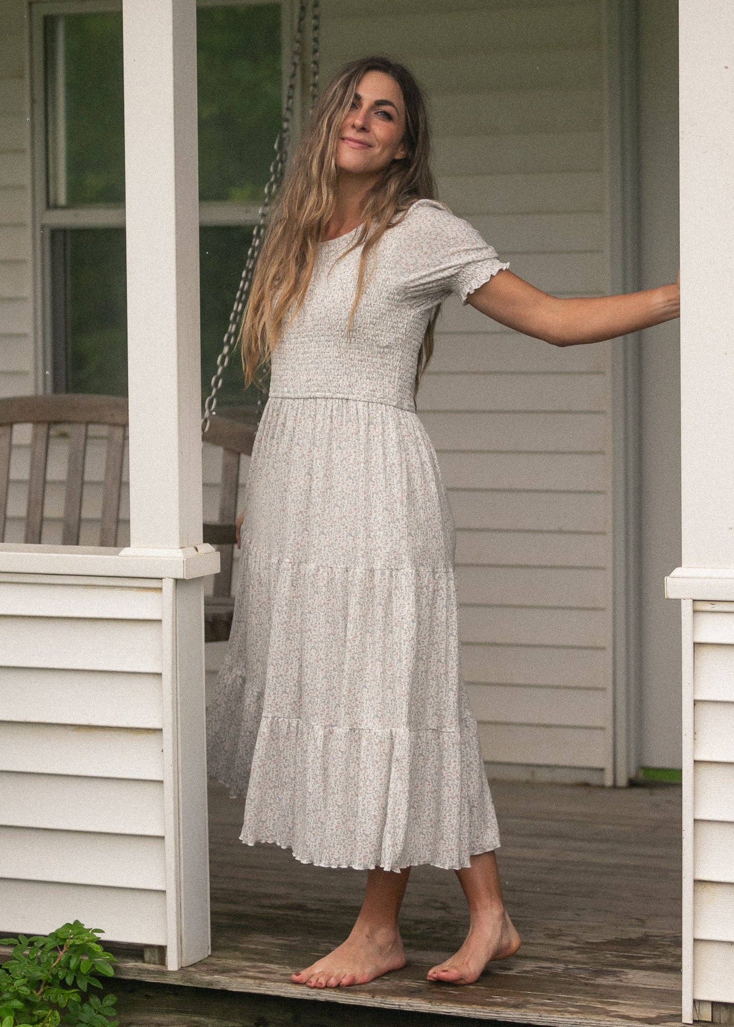 Penelope Smocked Midi Dress