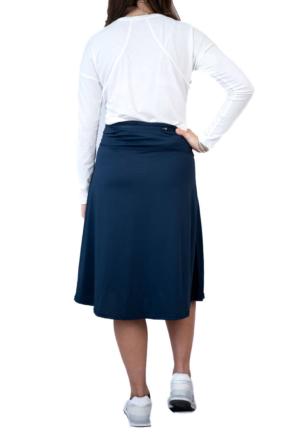 Women's A-Line Lightweight Active Skirt - 26" Navy