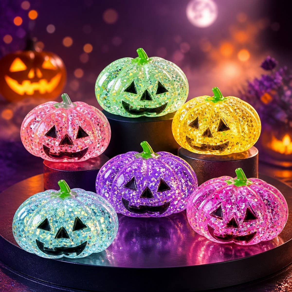 CWMM14289_PUMPKIN  SQUISHY HALLOWEEN STRESS RELIEF TOY
