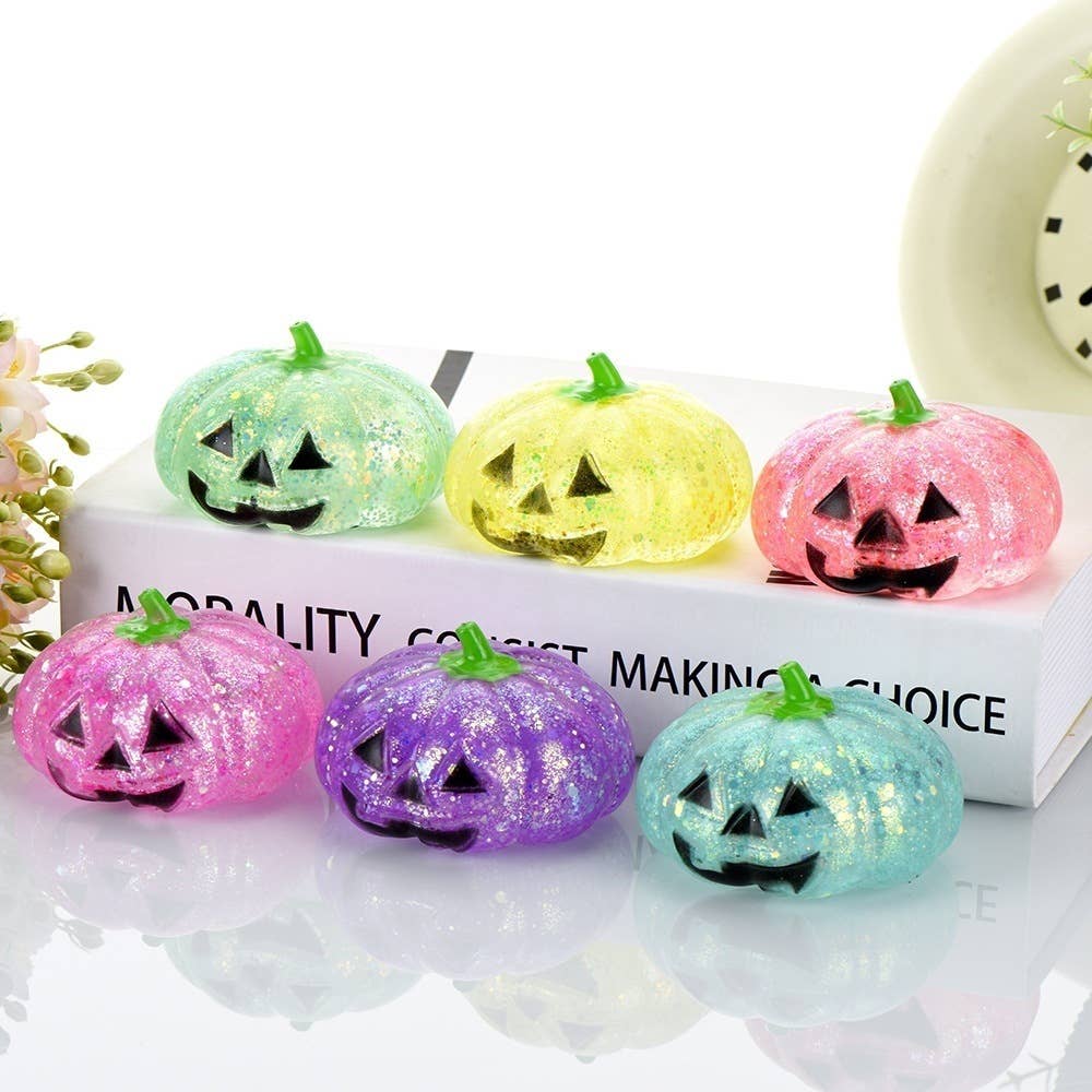 CWMM14280_PUMPKIN SQUISHY STRESS RELIEF FIDGET TOY