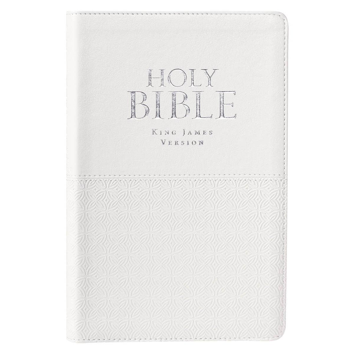 KJV Bible Deluxe Gift Faux Leather, White