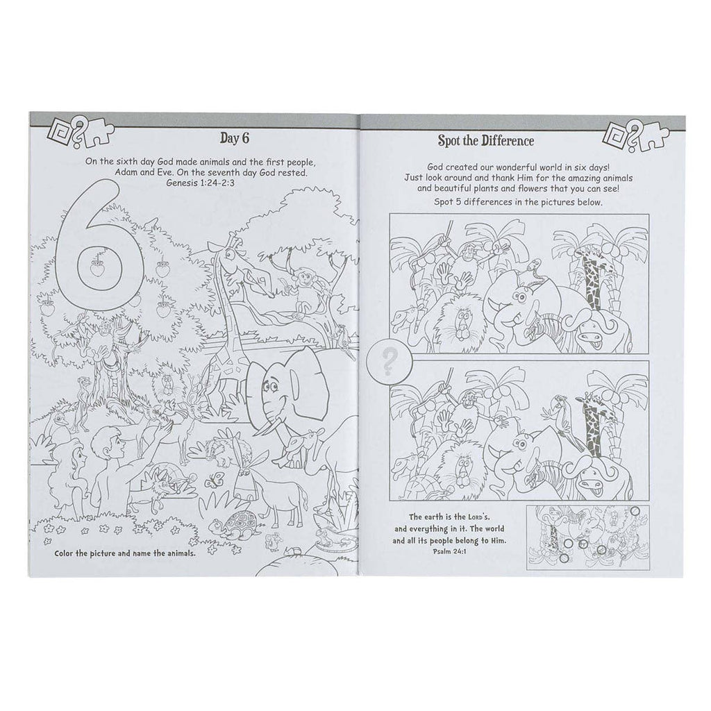 Kid Book Bible Story Activity Fun Softcover