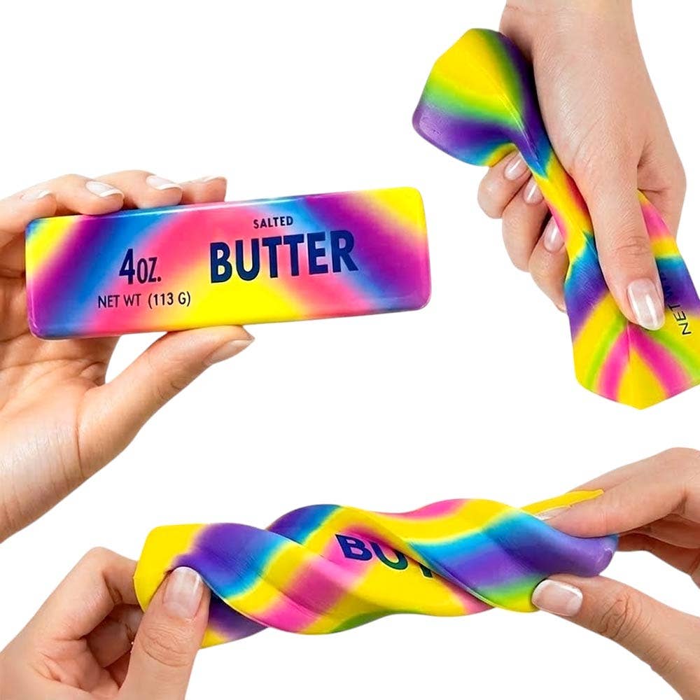 12PCS - Rainbow Butter Bar Stress Relief Toy
