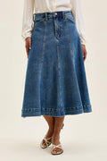 High Waisted Lasso Skirt Medium Stone - Judy Blue