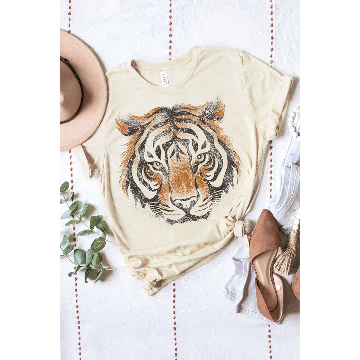 TIGER BIG FACE MINERAL GRAPHIC TEE