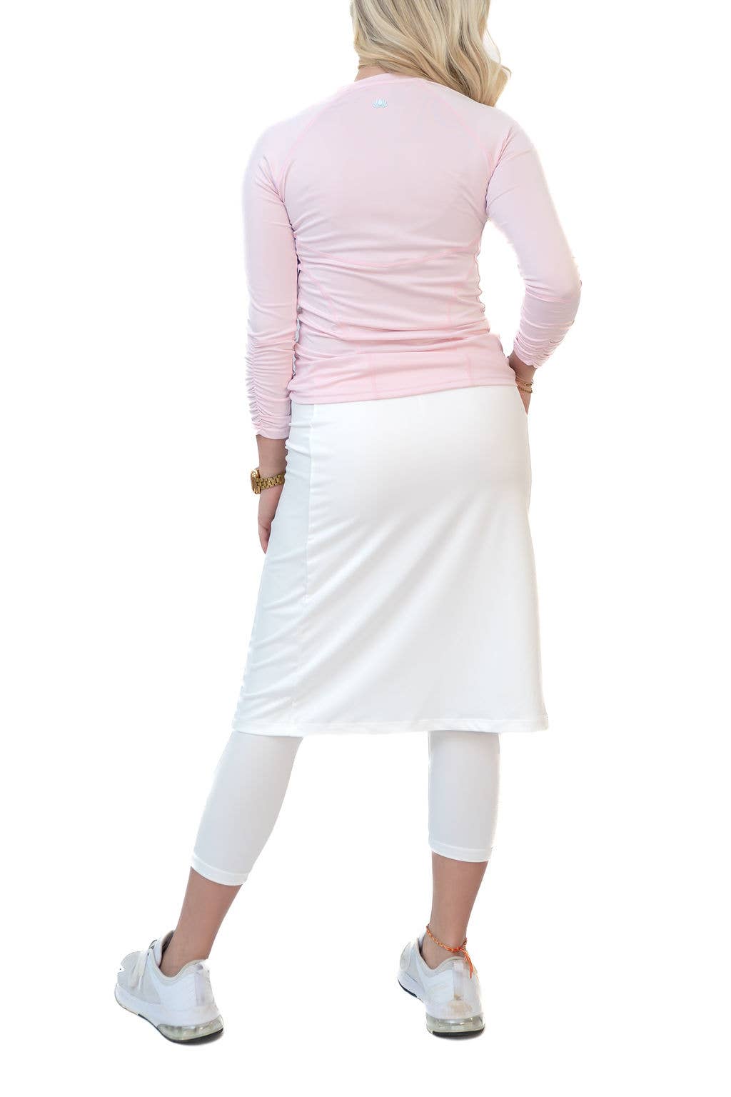 Women's Modest Fit Skirted Leggings - 24" Brilliant White