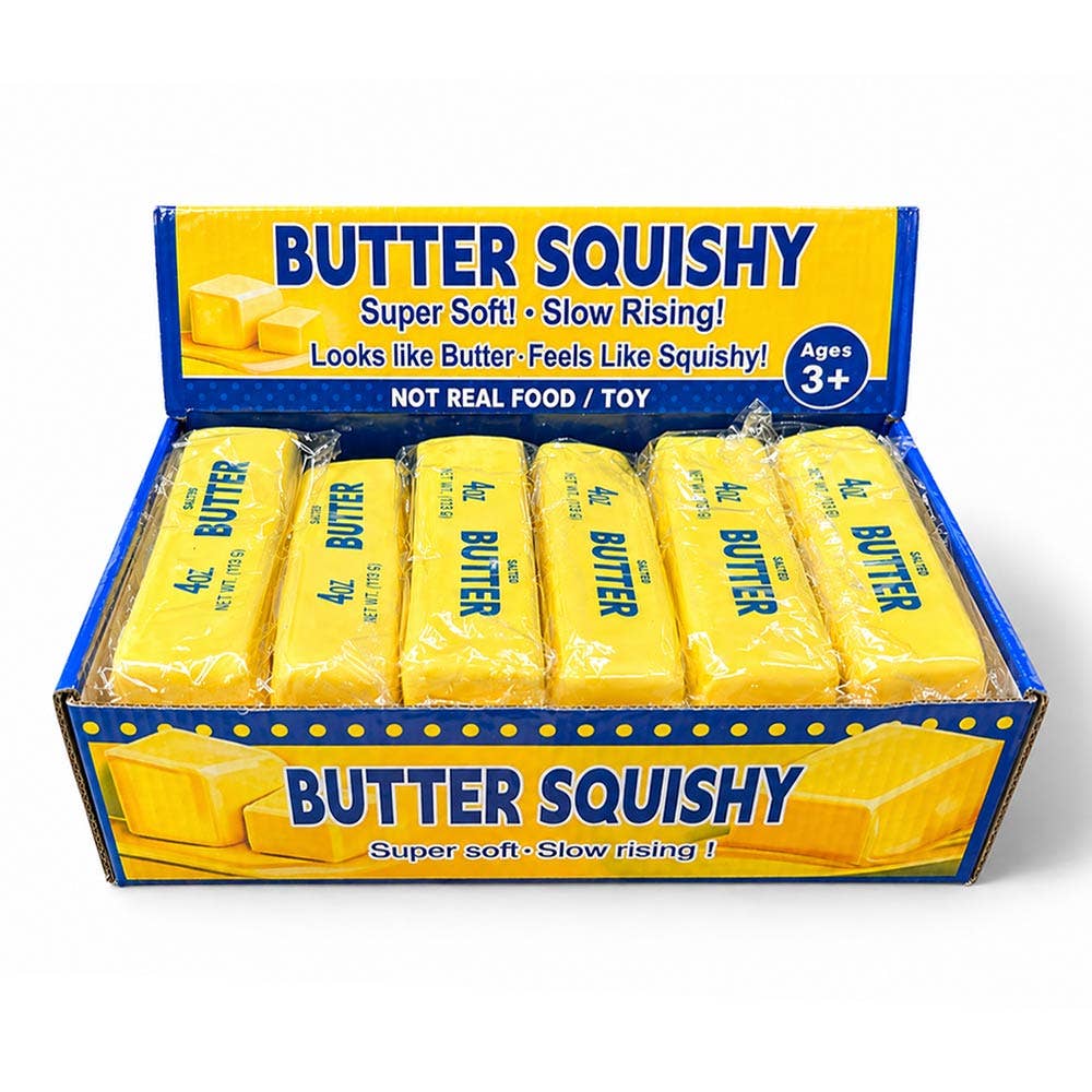 12PCS - Butter Stick Shape Squeeze Squishy Stress Relief Toy