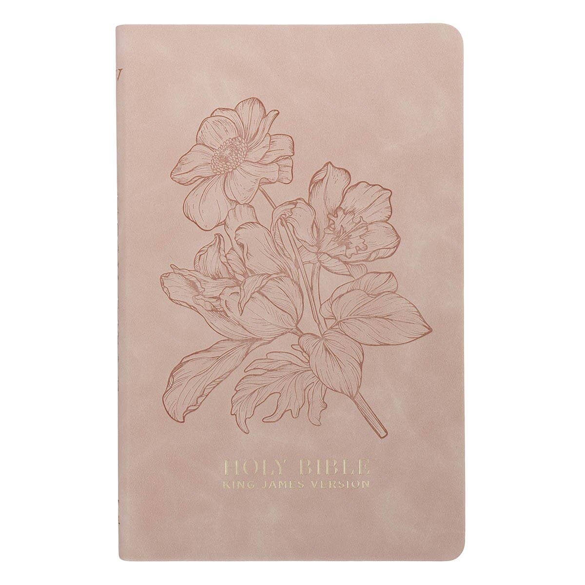 KJV Bible Gift Edition Faux Leather Blush Pink