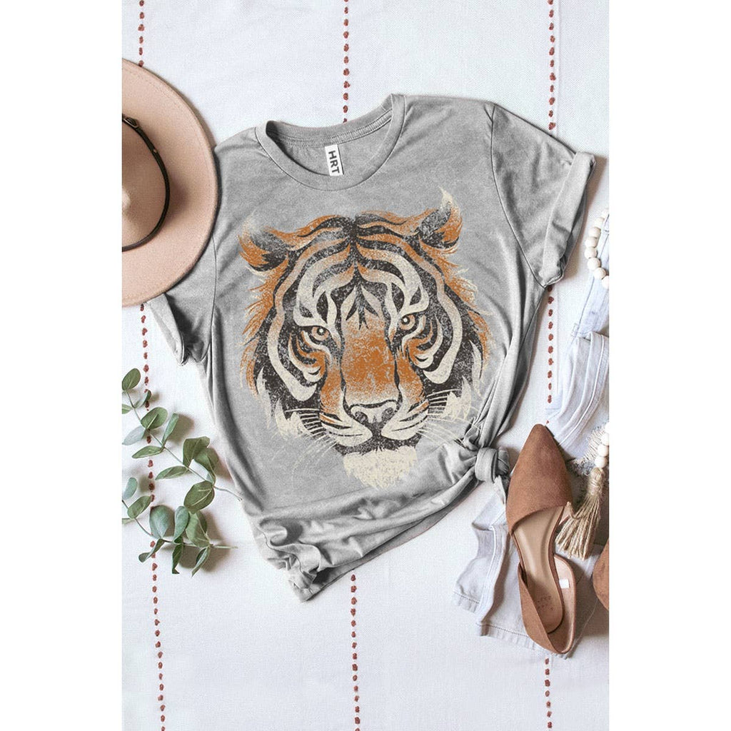 TIGER BIG FACE MINERAL GRAPHIC TEE
