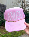 Amen Light Pink Trucker