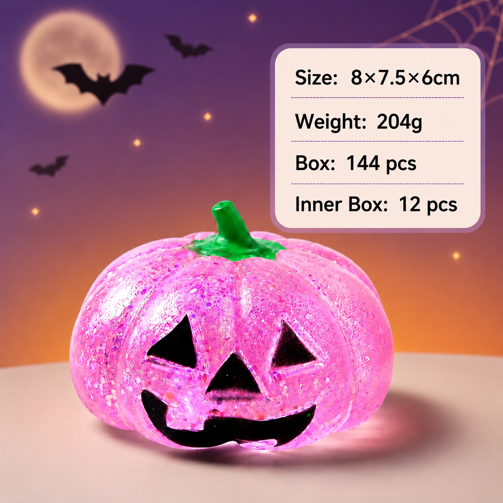 CWMM14280_PUMPKIN SQUISHY STRESS RELIEF FIDGET TOY