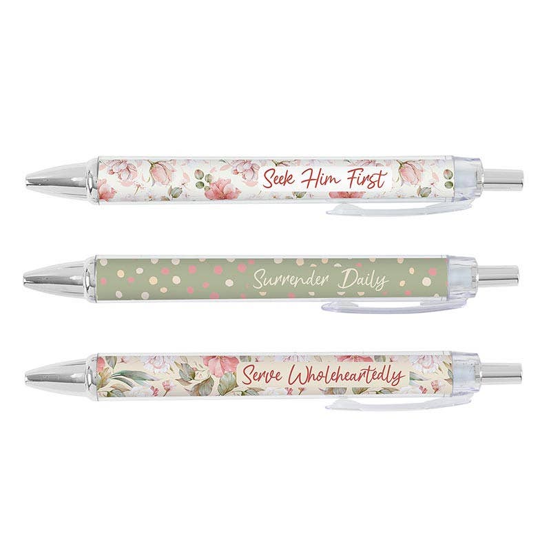 Gold Scripture Pen Set