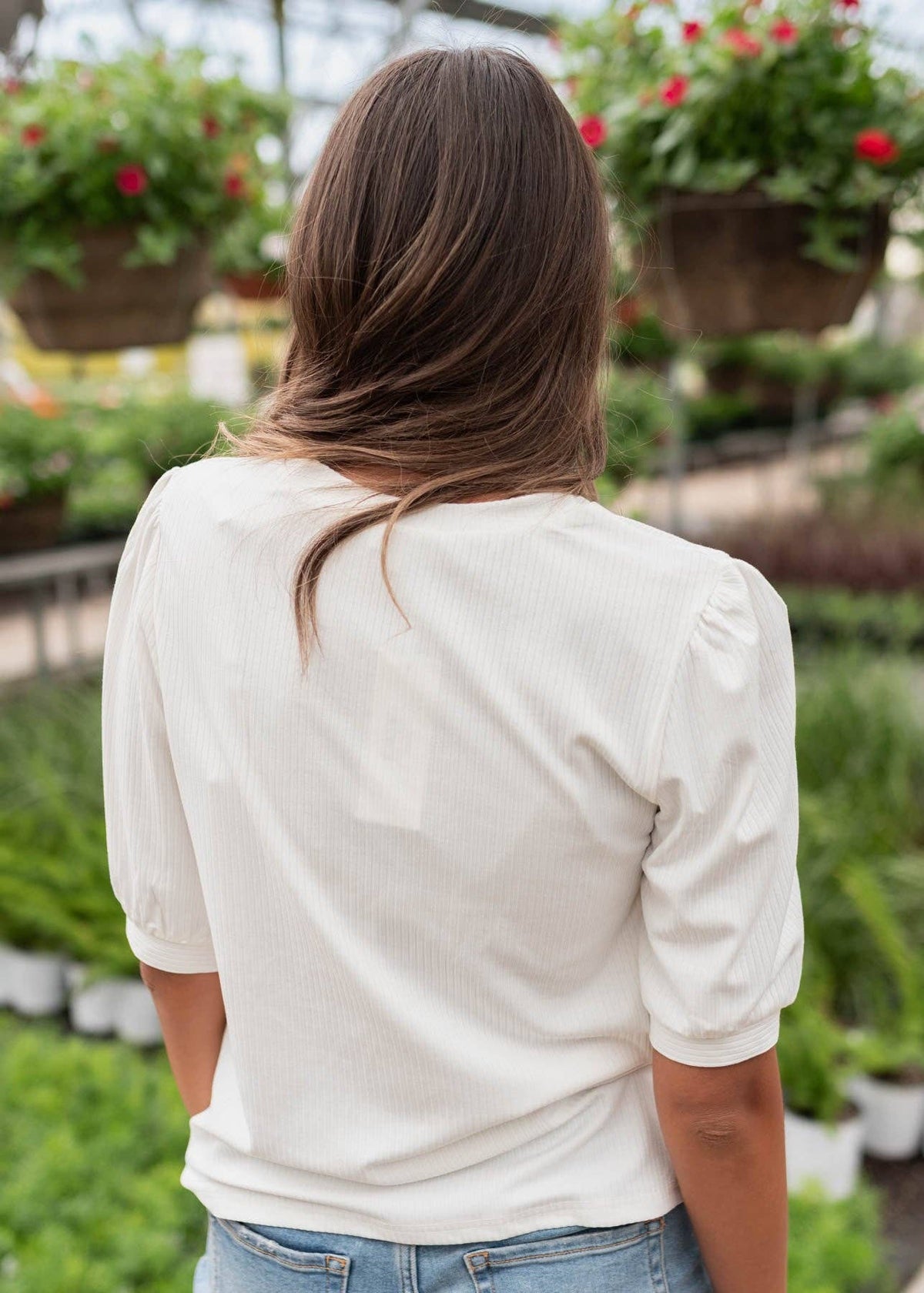 Hailee Basic White Top