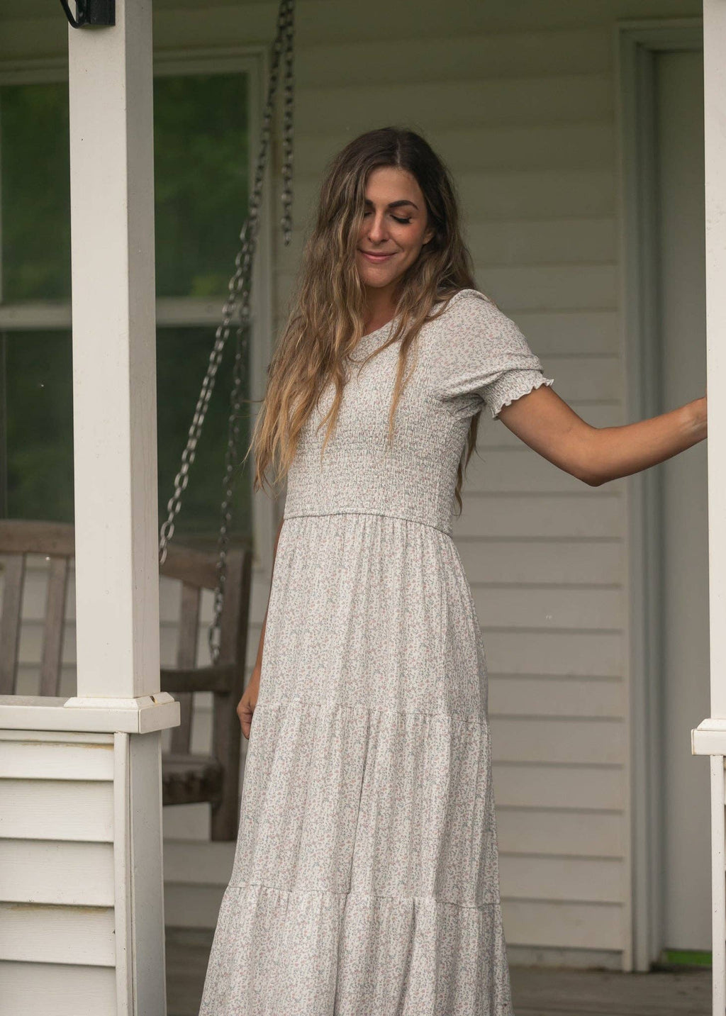 Penelope Smocked Midi Dress