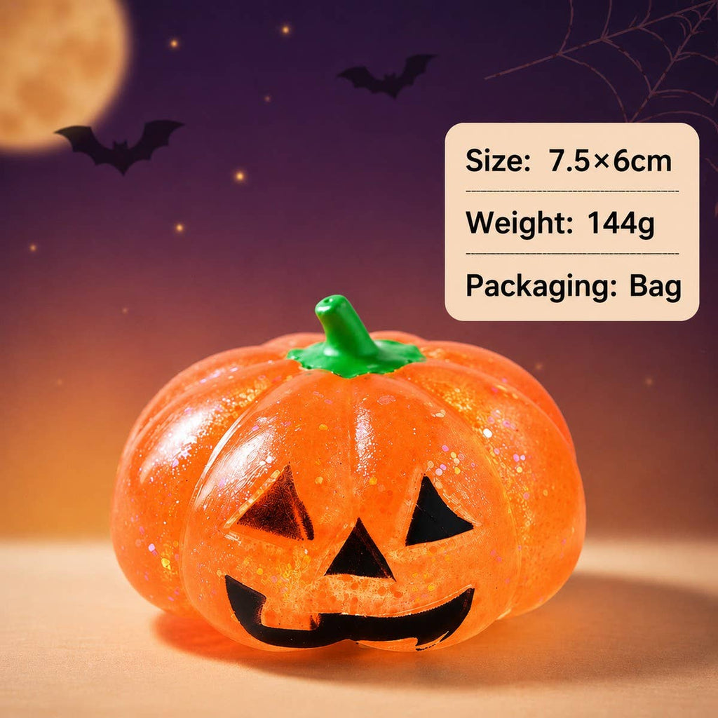 CWMM14289_PUMPKIN  SQUISHY HALLOWEEN STRESS RELIEF TOY
