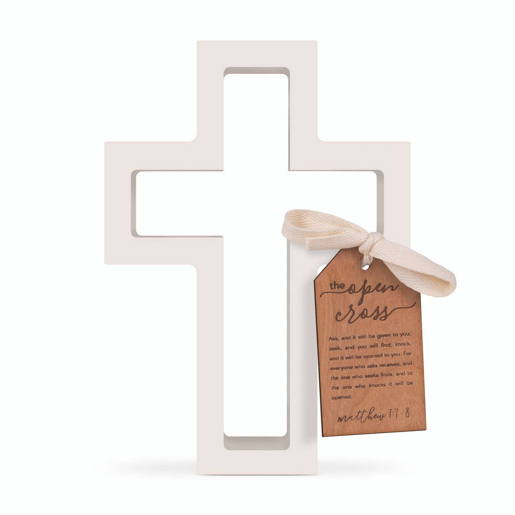 The Open Cross Collection - White Open Cross - 8"H