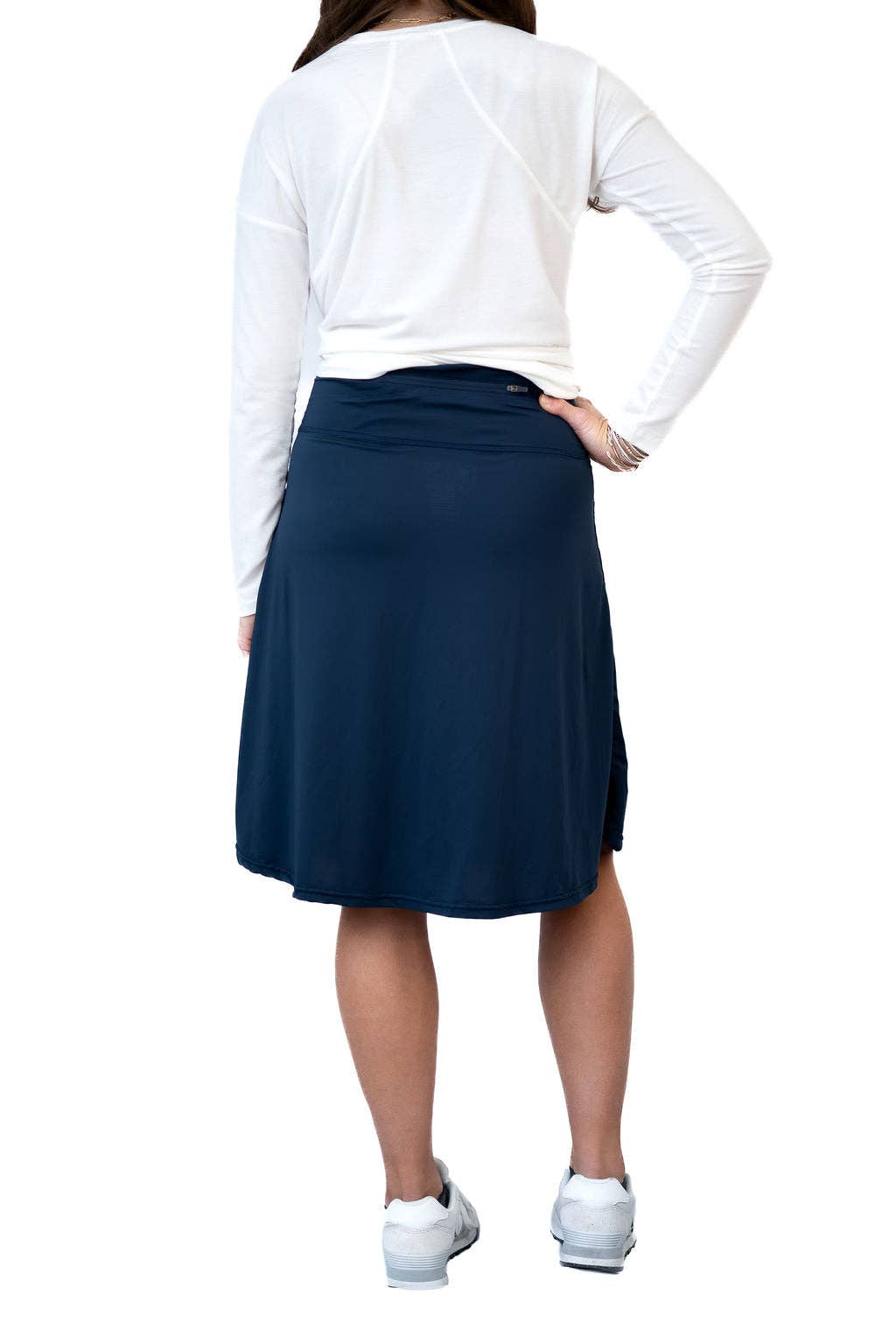 Women's A-Line Lightweight Active Skirt - 24" Navy