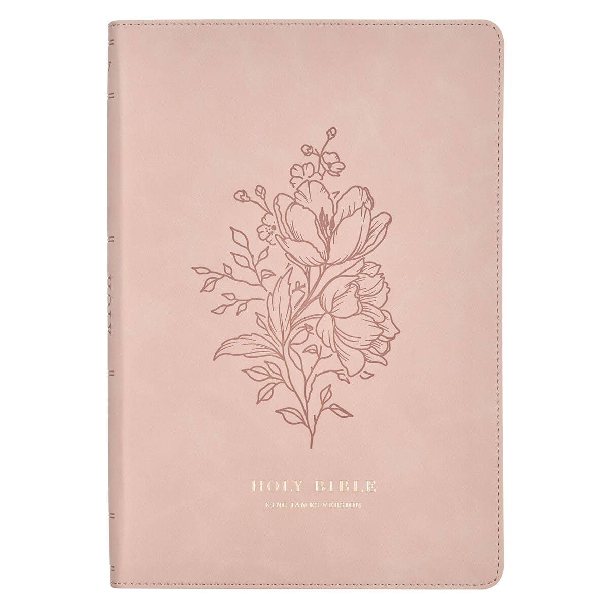 KJV Bible Thinline LP Faux Leather Trust, Pink