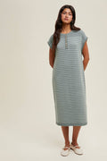 Striped Sweater Knit Dress