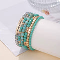 Beaded Bracelet Stack with “Amazing Grace” Charm