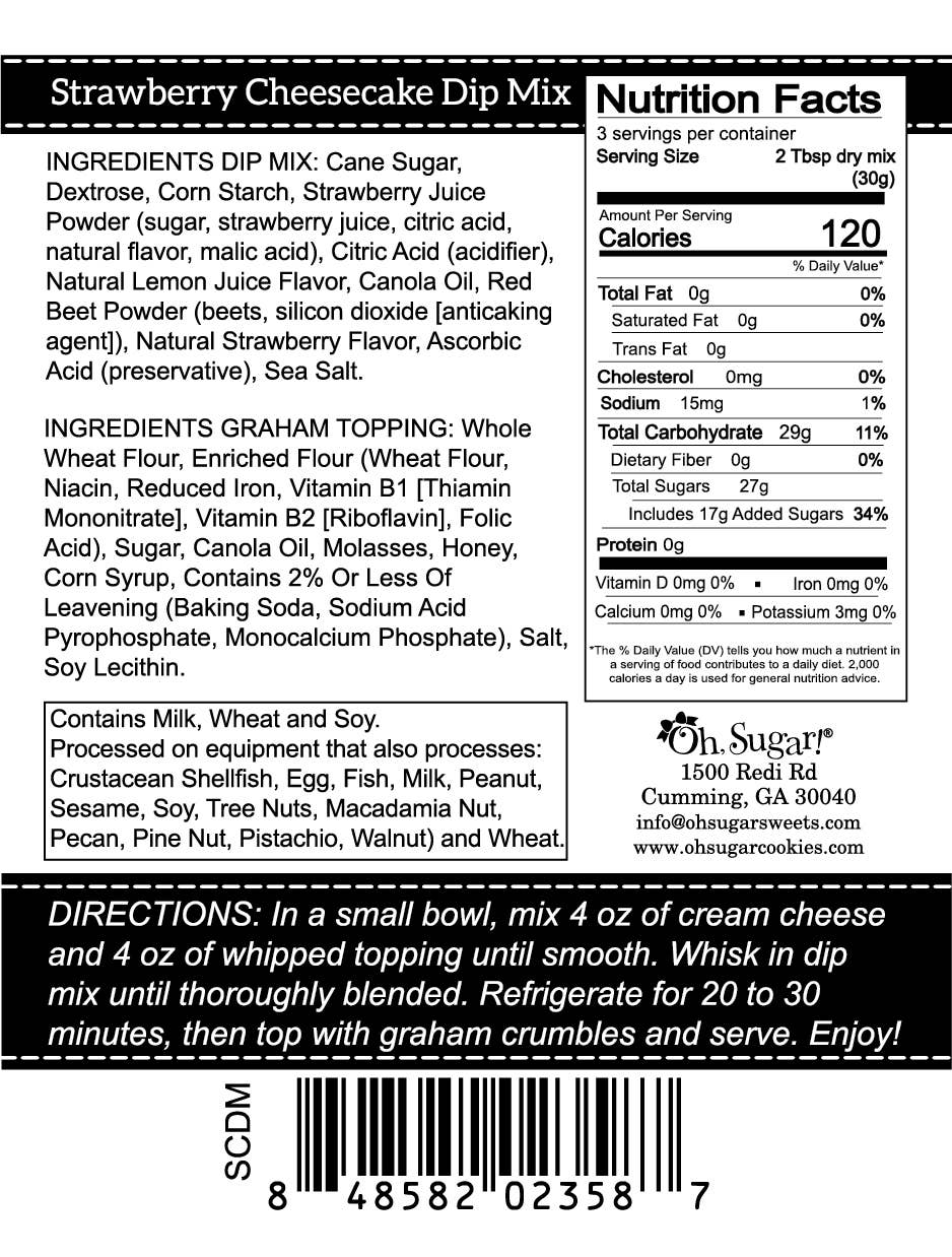 Strawberry Cheesecake Dessert Dip Mix