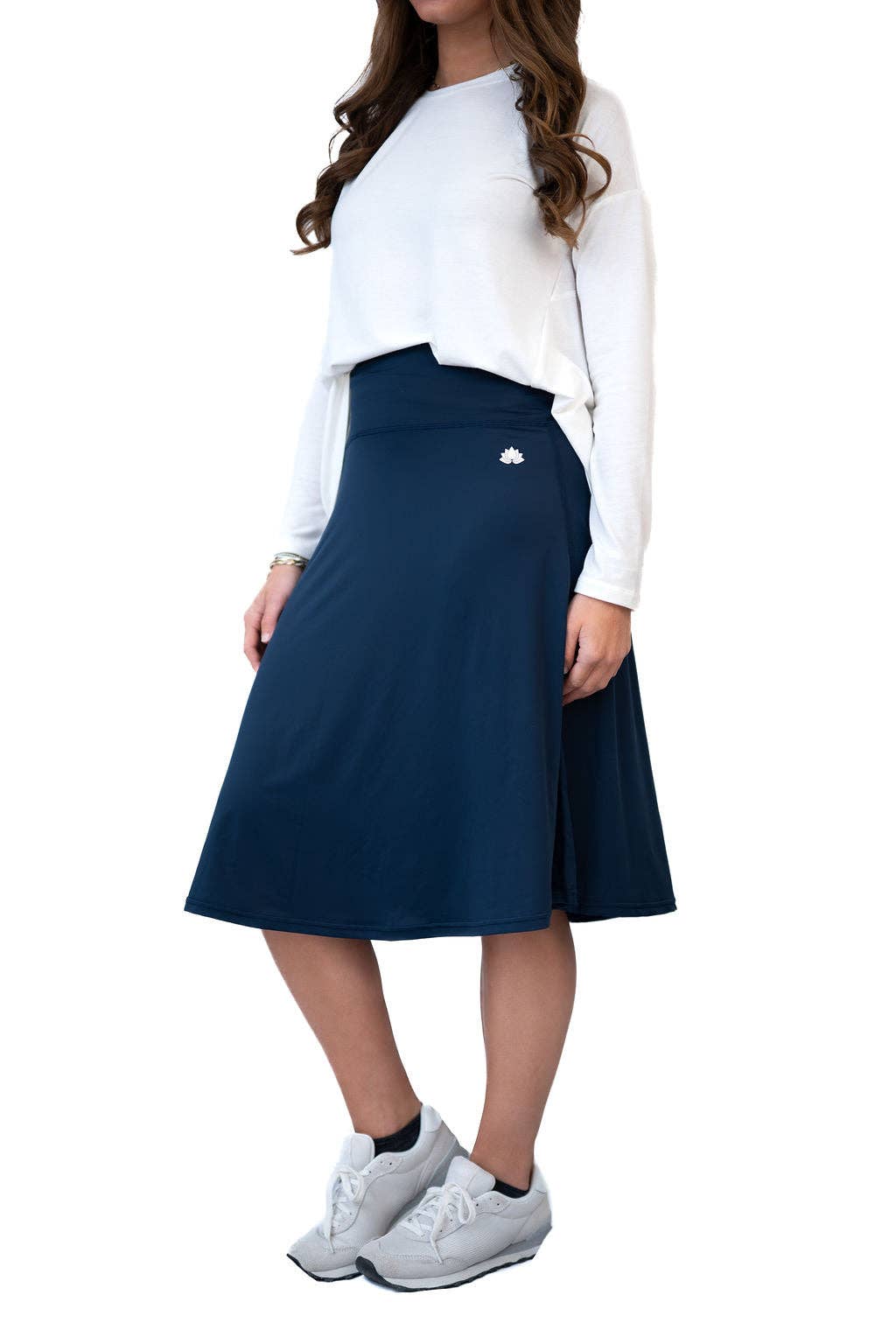 Women's A-Line Lightweight Active Skirt - 26" Navy